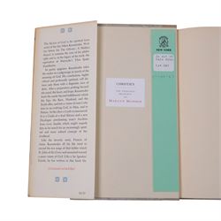 Marilyn Monroe - six religious books originally owned by Marilyn Monroe, purchased as part of lot 561 from 'The Personal Property of Marilyn Monroe' auction held at Christies, New York, October 1999, to include Kazantzakis, Nikos: The Saviors of God Spiritual Exercises, Doresse, Jean: The Secret Books of the Egyptian Gnostics, McCarthy, Mary: Memories of a Catholic Girlhood, Buber, Martin: The Tales of Rabbi Nachman, etc