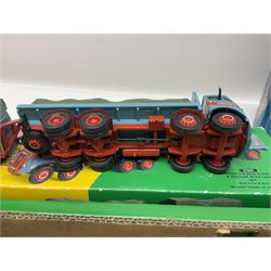 Eight Corgi die-cast models - four limited edition Vintage Glory of Steam Nos.80002, 80005, 80201 & 80205; all boxed with certificates; Classics Showman's Range No.27602; Dibnah's Choice No.CC20202; Road Transport heritage No.CC13306; and Premium limited edition Brewery No.11801; all boxed (8)