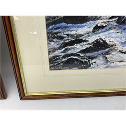 W Palliser (British 20th century): 'Ebb Tide' and 'Off Shore Breeze', pair watercolours signed, titled verso 41cm x 31cm (2)