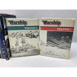 Seventeen books of maritime and naval interest including warship design and development, German Navy WW2, battleships, aircraft carriers etc