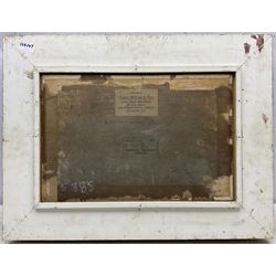 George Houston RSA RI RSW (Scottish 1869-1947): 'Ardchonnel Castle (Innis Chonnel) Loch Awe', oil on board signed, inscribed verso 29cm x 44cm