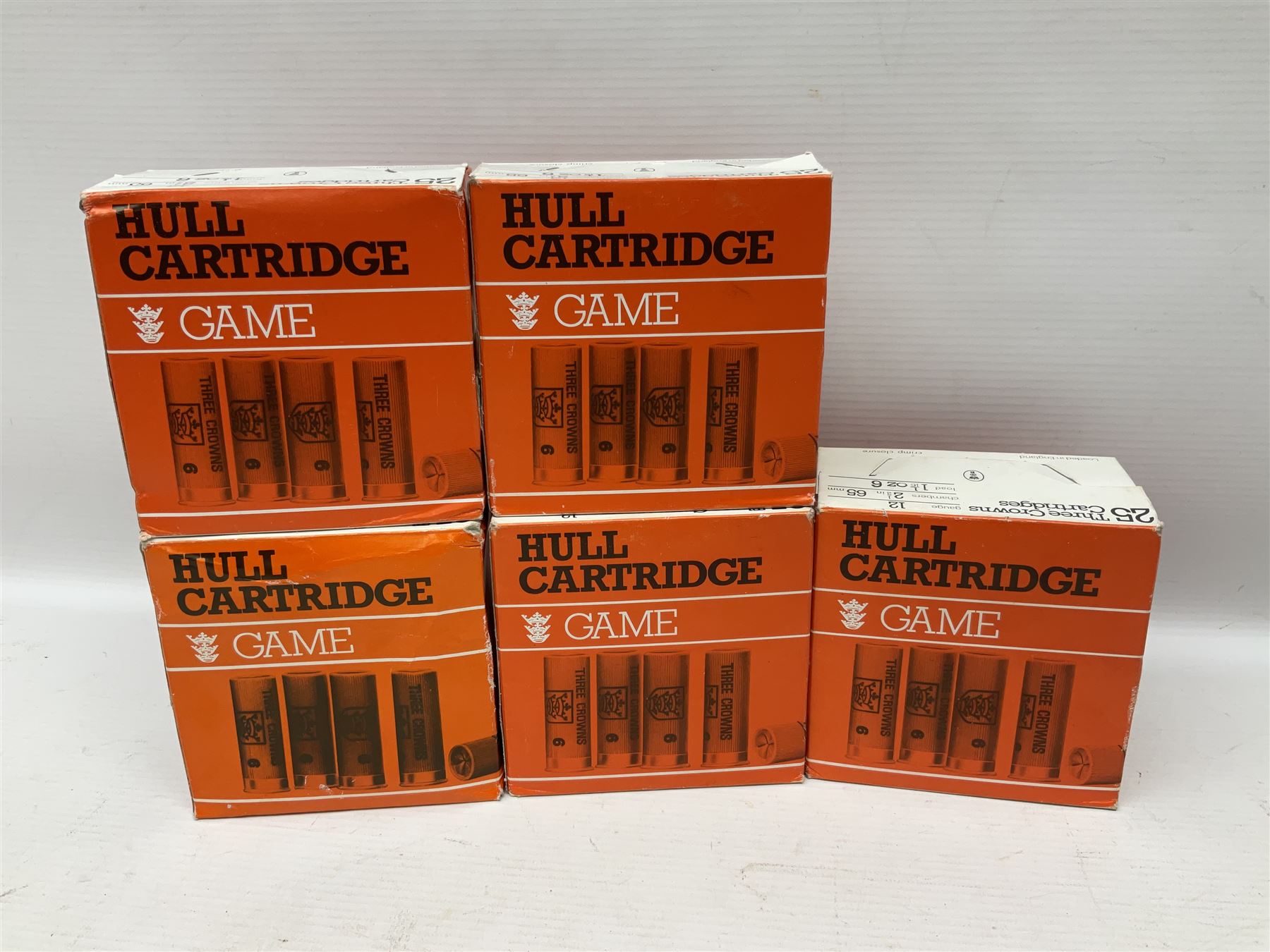 SHOTGUN CERTIFICATE REQUIRED - AMMUNITION - one-hundred and seventy-six 12-bore shotgun cartridges, boxed and in a leather cartridge belt with pouch; together with ninety-five .410 cartridges (seventy-nine 65mm and sixteen 50mm) in boxes