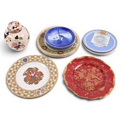 Collectors plates, including Royal Copenhagen plates, Mulberry Hall, Minton etc