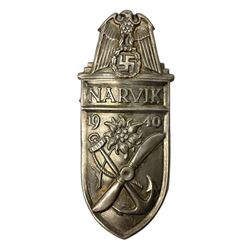 German Narvik arm shield dated 1940
