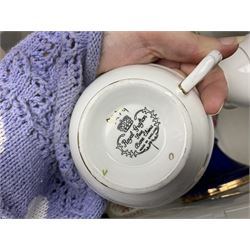 Large collection of ceramics, to include Regal ceramics eggs, Grafton tea trio, Lurpak toast rack, butter dish and egg cups, etc in three boxes 