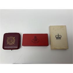 Collection of WW2 and police medals c.1933-1955, awarded to Eric Drinkwater comprising 1939-45 War Medal, Defence Medal, 1939-45 Star and Burma Star, on wearing bar; 1918-62 General Service Medal with Cyprus clasp to P.S. E.G. Drinkwater; boxed; Police Long Service and Good Conduct Medal to Const. Eric C. Drinkwater; cased; Royal Life Saving Society bronze medal to E.C. Drinkwater July 1933; boxed; and George V 1937 coronation medallion; boxed.