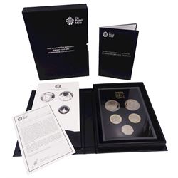 The Royal Mint United Kingdom 2015 proof coin set, commemorative edition, cased with certificate