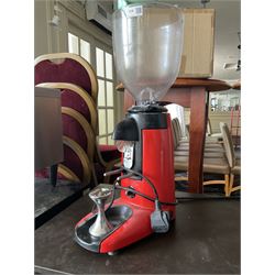 Compak K3 touch red Ferrari coffee bean grinder- LOT SUBJECT TO VAT ON THE HAMMER PRICE - To be collected by appointment from The Ambassador Hotel, 36-38 Esplanade, Scarborough YO11 2AY. ALL GOODS MUST BE REMOVED BY WEDNESDAY 15TH JUNE.