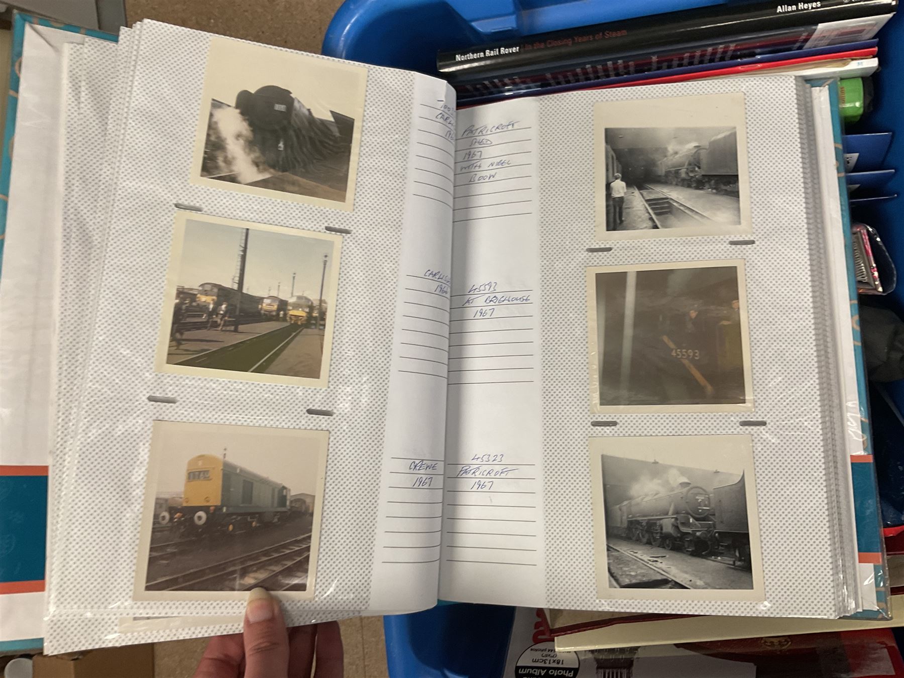 Collection of various train related books, ephemera and paraphernalia, to include various photographs, slides, the Lancaster & Yorkshire Railway Magazine, Rail Guides etc, in four boxes 