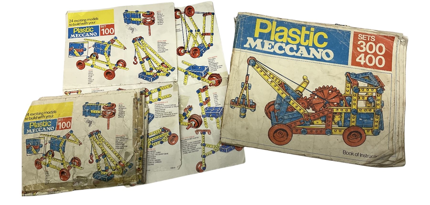 Meccano - Super Highway Multikit, No.2 Construction Kit and 07807 Farm Tractor Construction Kit; all boxed with instructions; and quantity of Plastic Meccano with Sets 300/400 instructions.