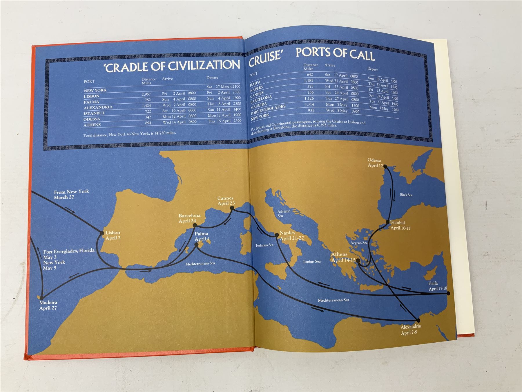 Queen Elizabeth II cradle of civilization cruise 1976 bronze medallion with related book and two other Queen Elizabeth II commemorative medallions for cruises in 1975 and 1976, all cased