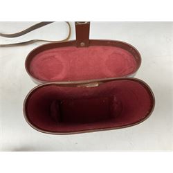 Carl Zeiss Jena Jenautic 7 x 50 binoculars, serial no. 4832985, together with a further Ross London 12 x 40 pair, both with cases