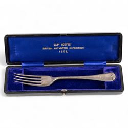 Capt Scotts' British National Antarctic Expedition 1901-1904: table fork from relief ship ...