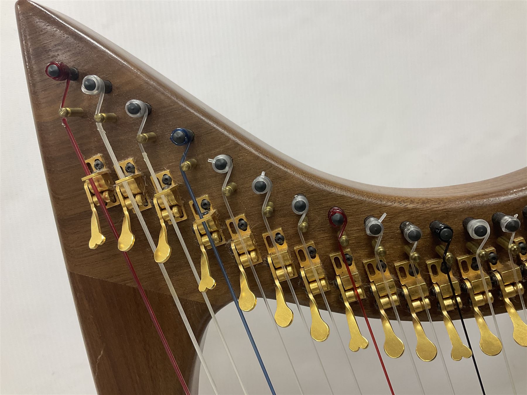 Contemporary 24 string Celtic or Irish Folk Harp with an Ash soundboard and 24 sharpening keys, with three music books, tutorial and DVD In a soft carrying case with tuning key 