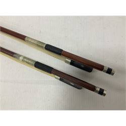 Gear 4 Music full size cello with a maple back and ribs and spruce top, ebony fittings and fingerboard, with two bows in hard case Length 123cm