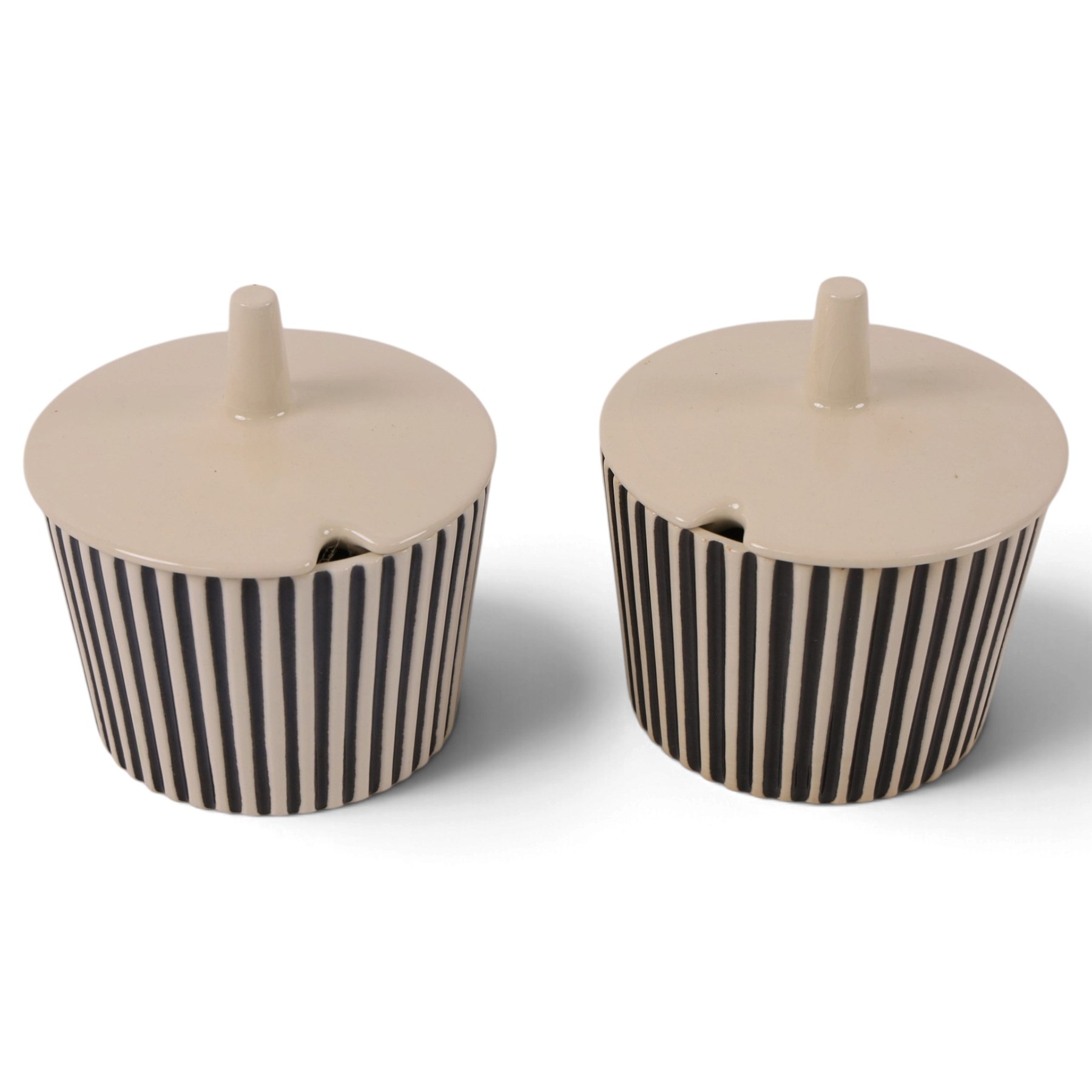 John Clappison for Hornsea pottery, Sunshine cheese dome, together with two Summit butter dishes, two compote dishes, salt and pepper shaker 