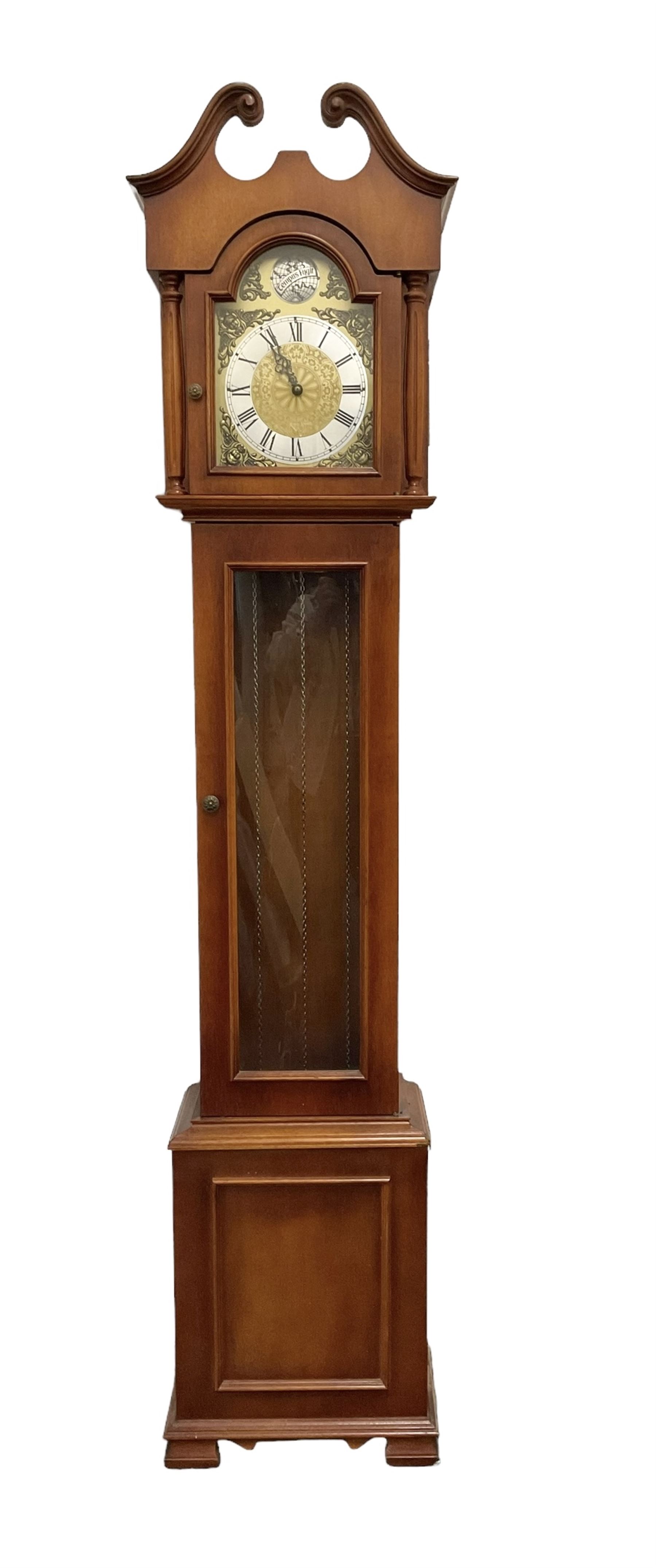 Twin train 20th century grandmother clock 