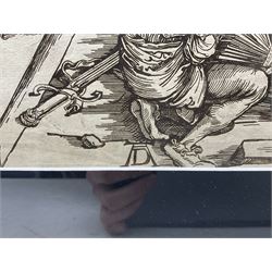 Albrecht Dürer (German 1471-1528): 'The Martyrdom of Saint John', wood cut from The Apocalypse portfolio first pub. 1498, 38cm x 27cm