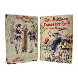 Anthony Buckeridge; Rex Milligan Reporting, first edition Lutterworth Press 1961 and Rex Milligan Raises the Roof, second impression  Lutterworth Press, 1956