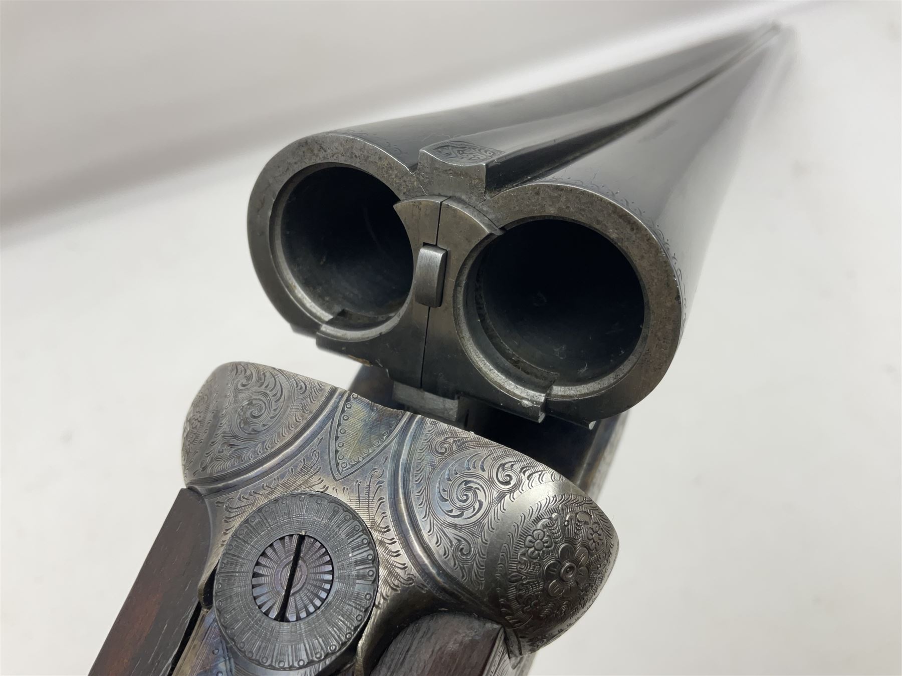 SHOTGUN CERTIFICATE REQUIRED - Spanish Laurona 12-bore double barrel side-by-side sidelock ejector sporting gun with 70cm (27.5