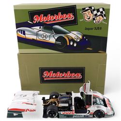 Motorbox Exoto Jaguar XJR-9 IMSA, in white, green and red Castrol livery #60, boxed