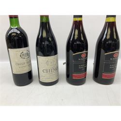 Mixed red wines including two bottles Domaine De Font-Sane, 750ml, 13.5% vol, one bearing 1992 to label, Vina Amezola, 1990, rioja, 75cl, 12.5% vol, Louis Latour, 1993, Santenay, 75cl, 13.5% vol, etc (9)