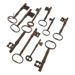 Collection of Antique and later iron keys 