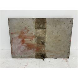 North Eastern Railway cast iron Public Railway sign, H60cm, L91cm