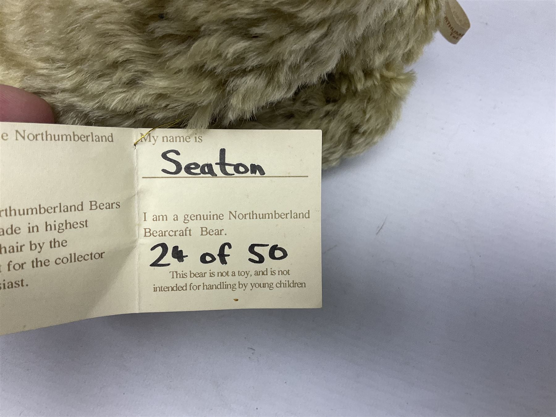 Four modern limited edition teddy bears - two by Russ Berrie, 'Hanley' H56cm and 'Barrymore'; Hermann with growler mechanism; and Northumberland Bearcraft 'Seaton' No.24/50 (4)