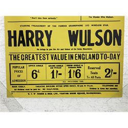 Grand Opera House Scarborough Poster November 4th 1935, black on a yellow ground, printed by E.T.W. Dennis & Sons Ltd, Printing House Square, Scarborough, unframed and rolled 125cm x 50cm