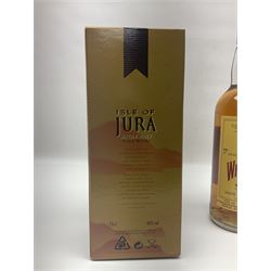 Isle of Jura, 10 year old single malt Scotch whisky, together with three bottles of blended scotch whisky, various contents and proof (4)