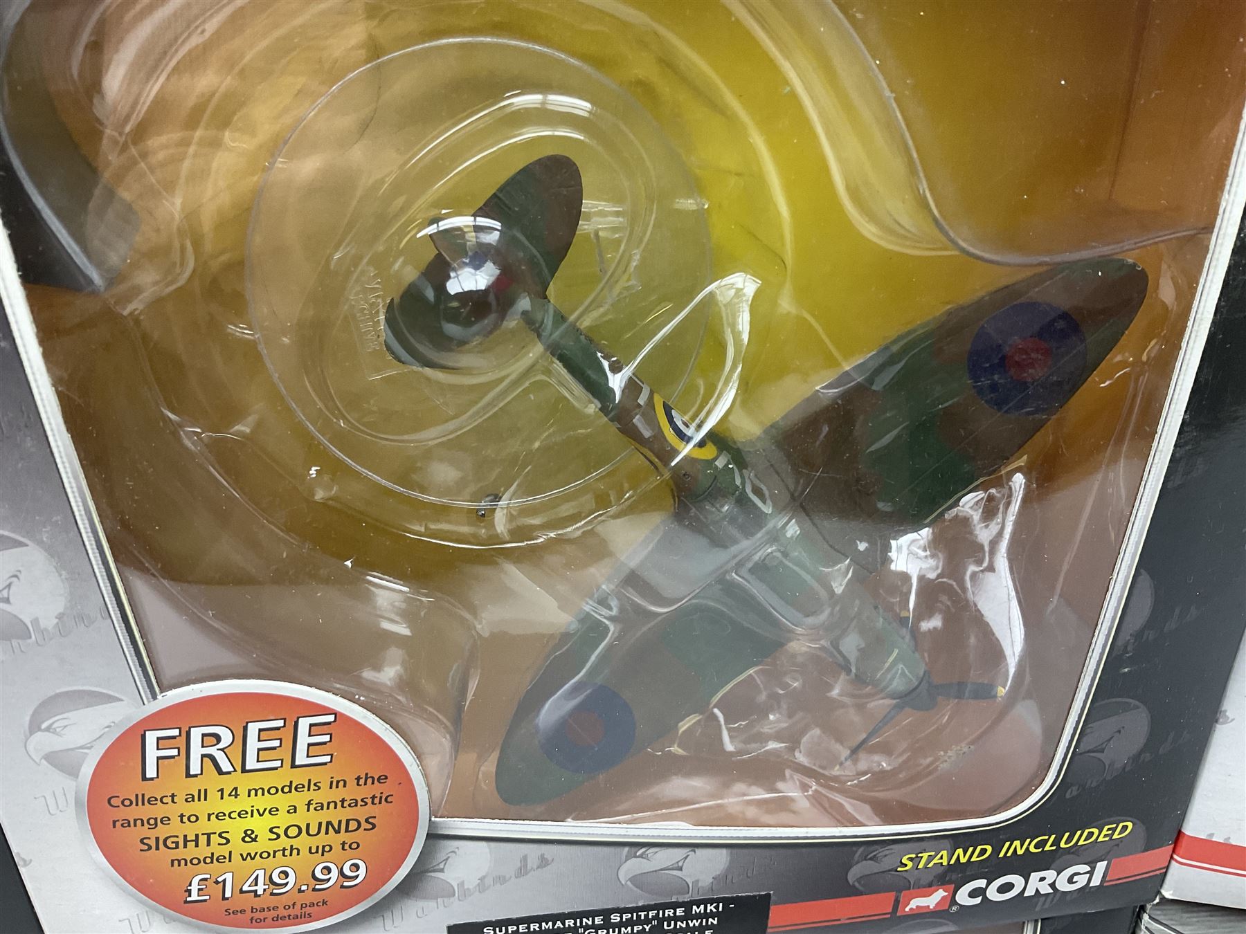 Corgi Aviation Archive Warbirds - seven series one and one series two, all boxed (8)