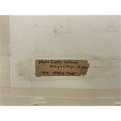 Henry Masterman Mist (Canadian 1871-1954): 'D'Oyly Carte Island - Weybridge', watercolour signed with initials, titled and dated 1920 verso 26cm x 32cm 