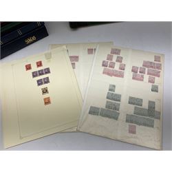 Great British and World stamps, including Trinidad and Tobago, Israel, Ireland, New Zealand, Jamaica etc, housed in various albums, folders and stockbooks, in one box