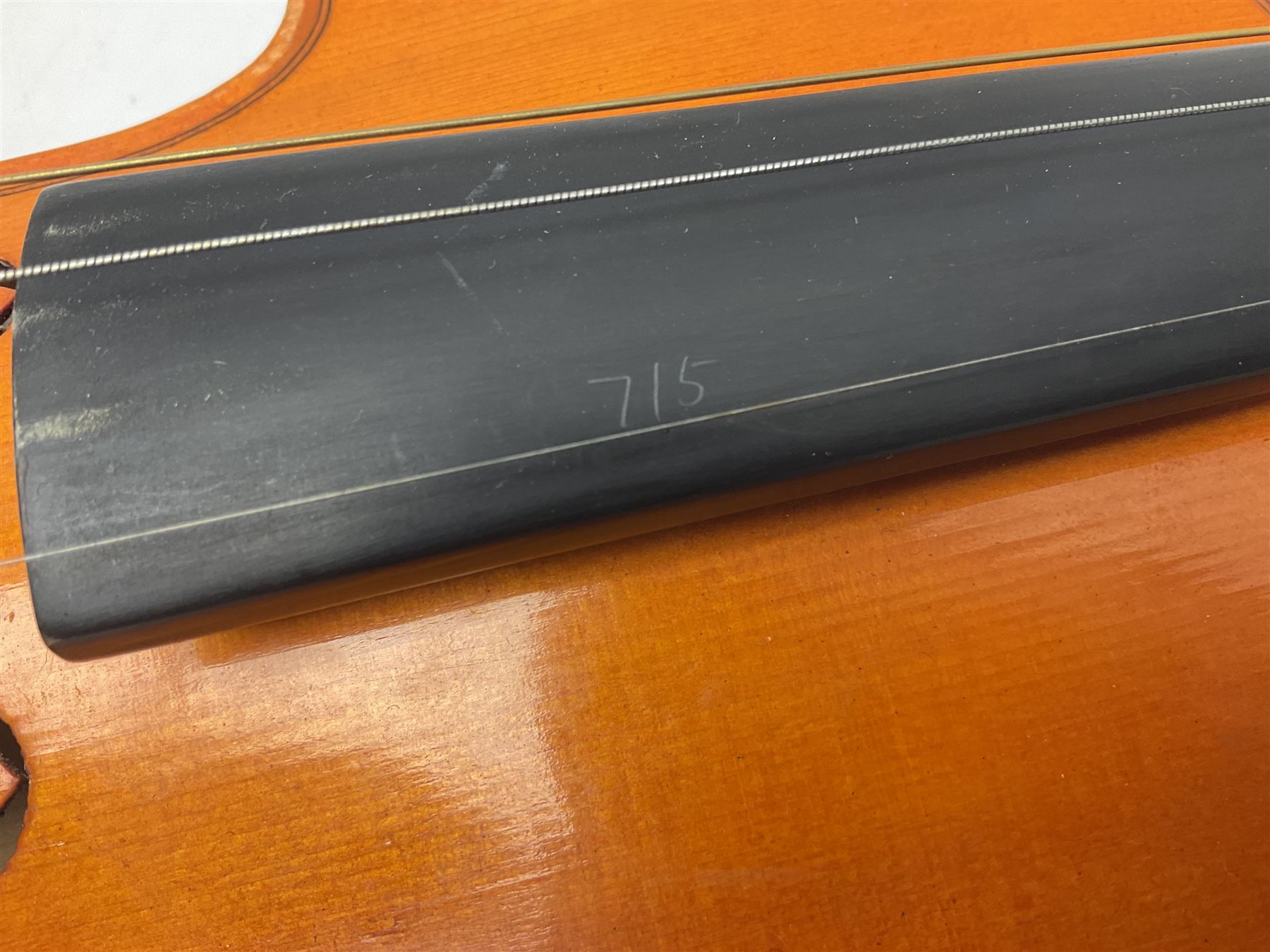 Three Stentor Student violins - three-quarter size with 33cm two-piece back; and two quarter size each with 28cm two-piece back; each in carrying case with bow (3)