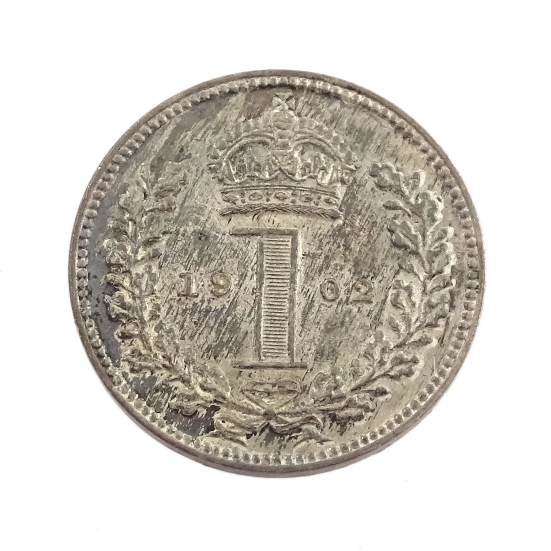 King Edward VII 1902 matt proof short coin set, comprising gold half sovereign and sovereign, silver maundy money set, sixpence, shilling, florin, halfcrown and crown, housed in the official dated case of issue