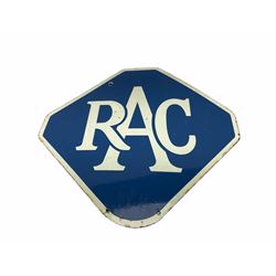 RAC enamel on metal double-sided advertising sign
