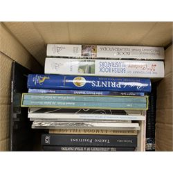 Collection of natural history books, including Lloyd's natural history books, four volumes, Insects of the British woodlands, Flowers of the field Johns & Elliott, Textbook of Theoretical Botany three volumes etc, seven boxes 