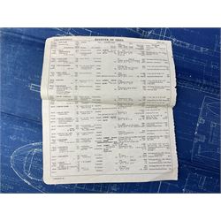 Blue print for the Ellerman's Wilson Line Ltd steam ship 'Carlo', entitled General Arrangement As Fitted' scale 1/8