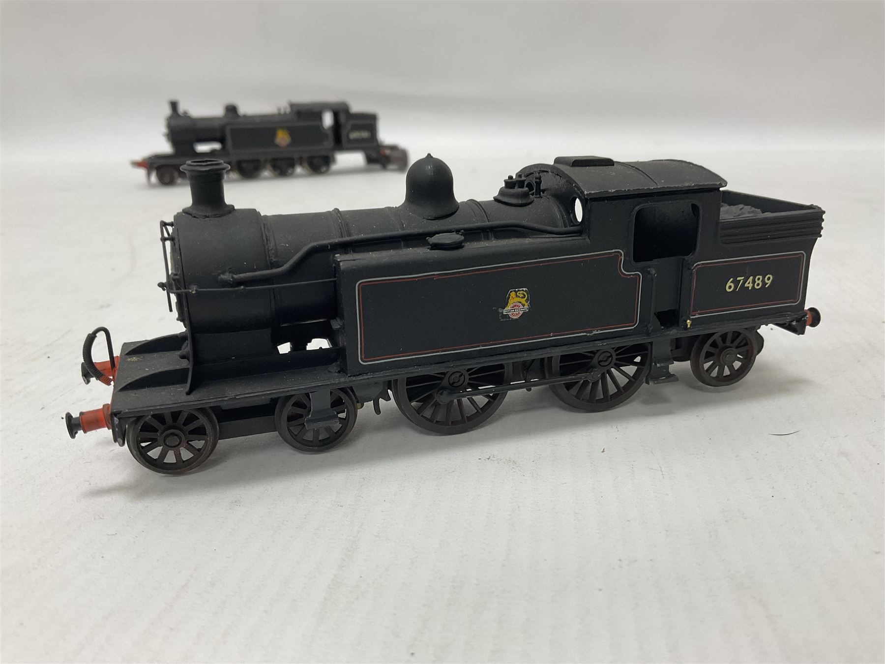 ‘00’ gauge - eight kit built steam locomotives, mostly for restoration comprising LNWR/LMS Whale G Class 0-8-0 no.49078 in BR black; Class J11 (Pom-Pom) 0-6-0 no.64451 in BR black; Class F4 2-4-2T no.67214 in BR black; Precursor Tank Whale ‘Dreadnought’ 4-4-0 no.659 in black; Class O2 2-8-0 no.63936 in BR black; Class A4 4-6-2T no.6978 in LNER crimson; Class C16 4-4-2T no.67489 in BR black; Class A6 4-6-2T no.69791 in BR black (8) 