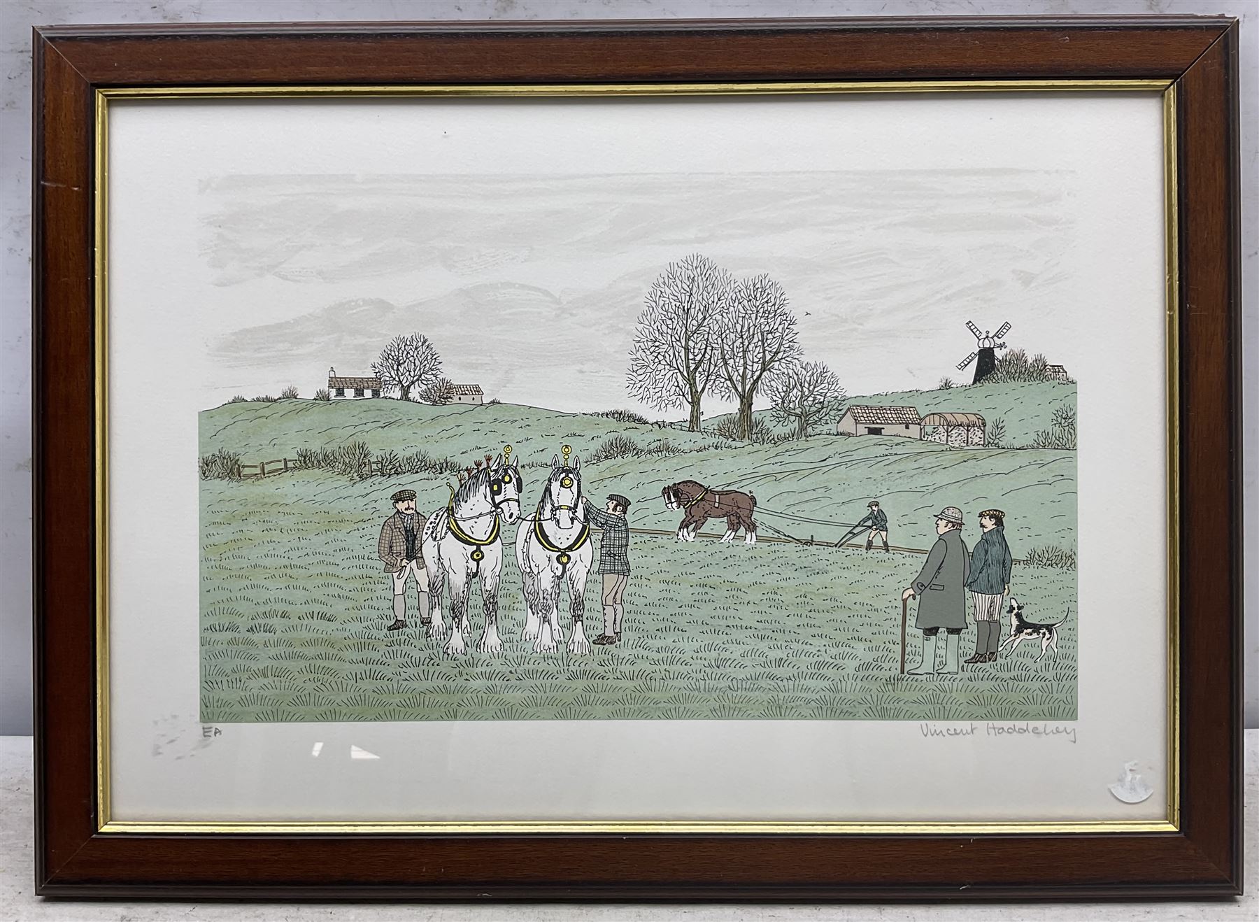 Vincent Haddelsey (British 1934-2010): Equestrian Scenes, pair artist's proof lithographs signed in pencil, dated 1988 verso 27cm x 43cm (2)