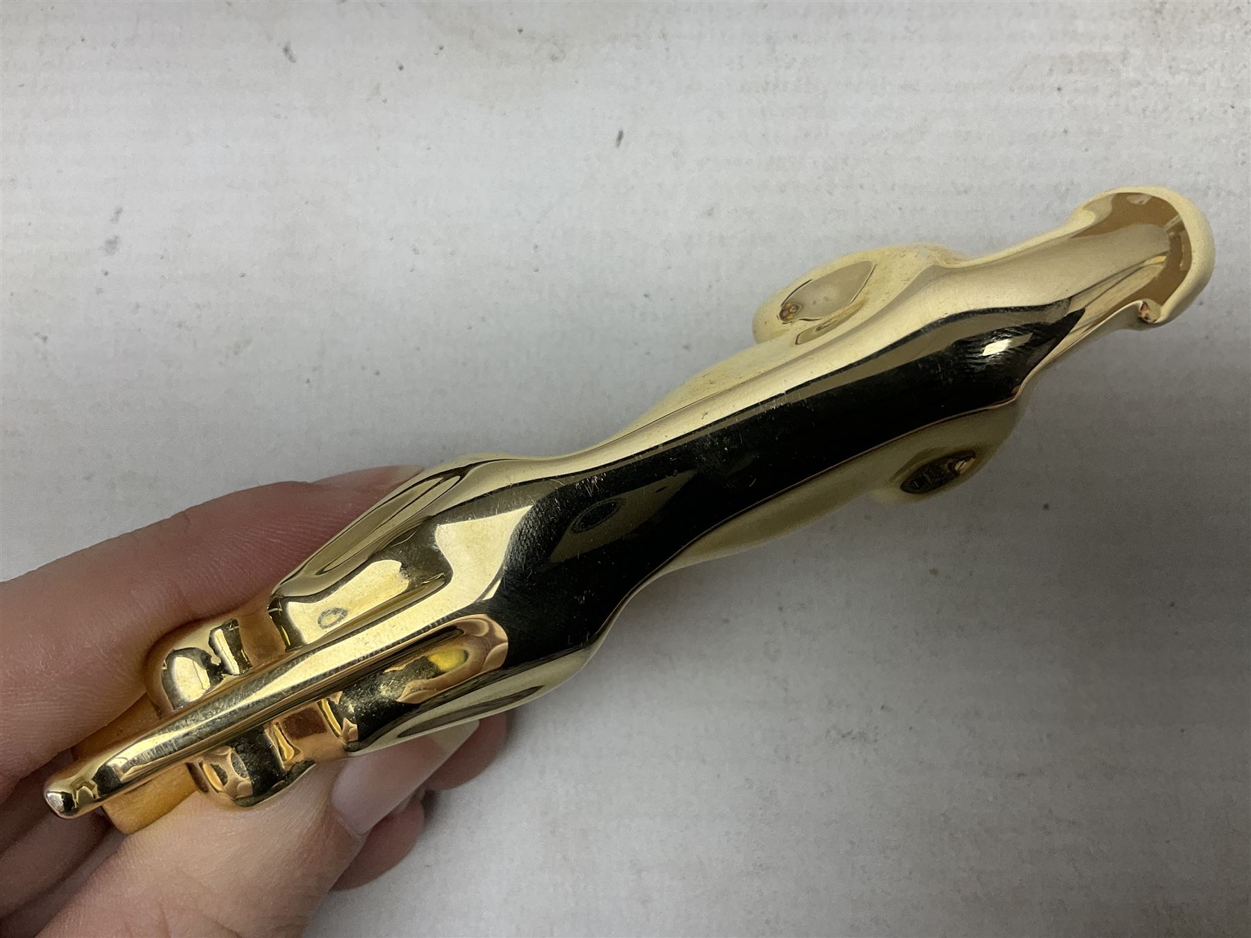 Gold plated leaping Jaguar car mascot, no.7'24265'3WB L12.5cm; three AA car badges and Veteran Motorists car badge; and quantity of 1950s fuel and general ration books