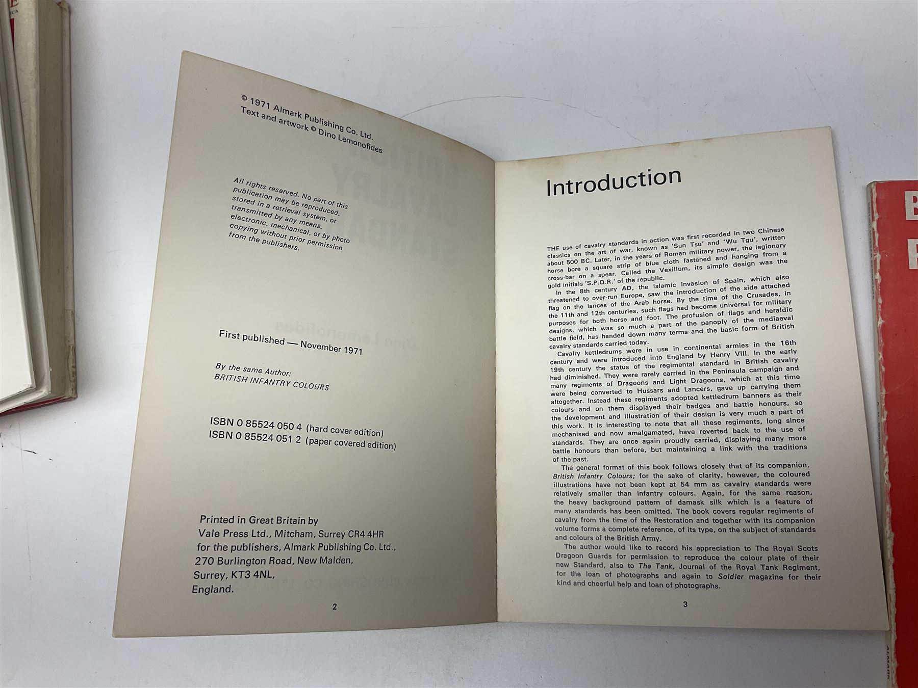 Seven military reference books - Histoire Mondiale Des Parachutistes; Yves Debay: French Foreign Legion  Paratroopers; Bragg & Turner: Parachute Wings; Barney White-Turner: Horse Guards; and three works on uniforms/standards (7)
