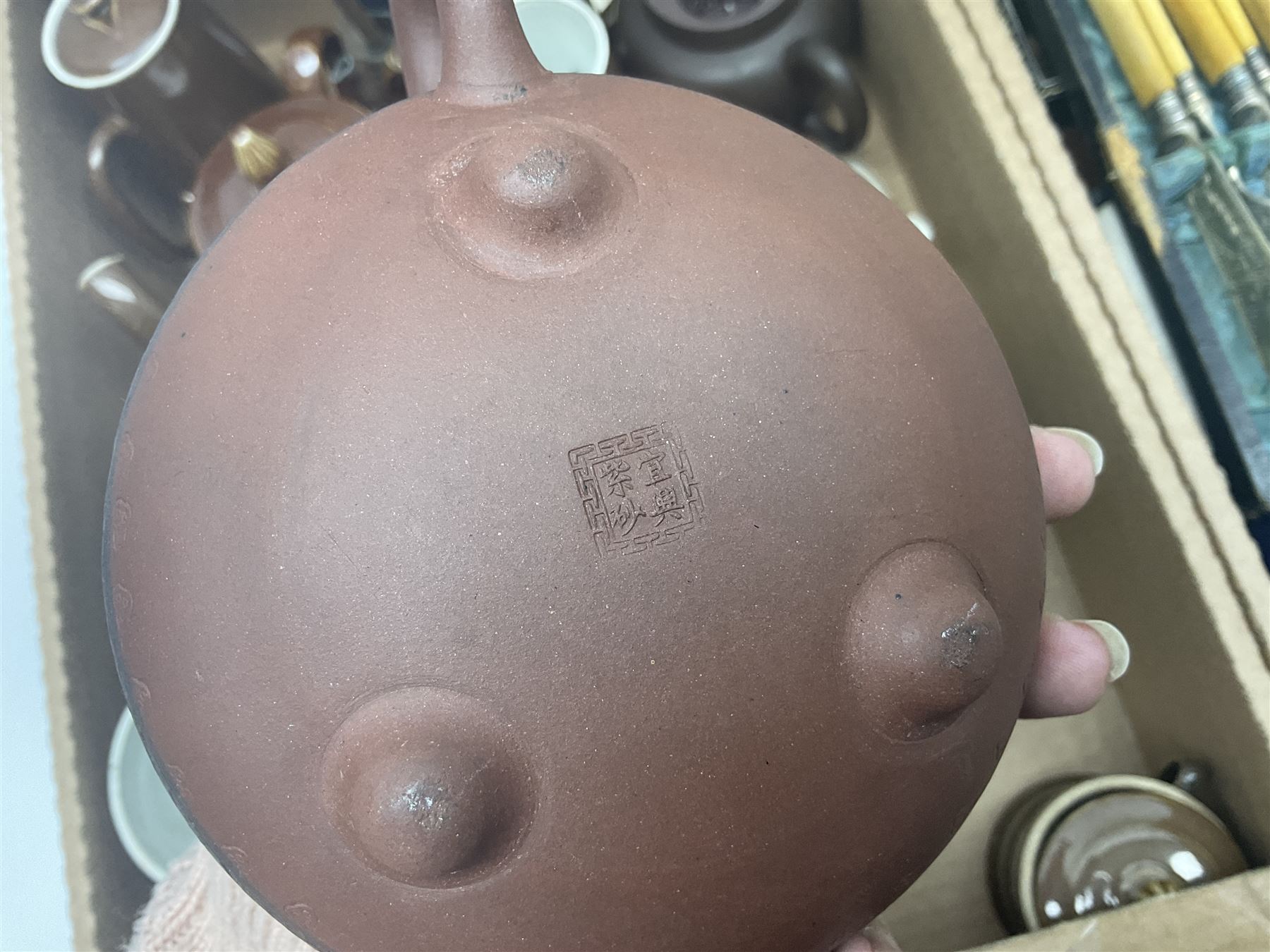 Cased canteen of cutlery, together with set of fish flatware, French teawares etc, in two boxes 