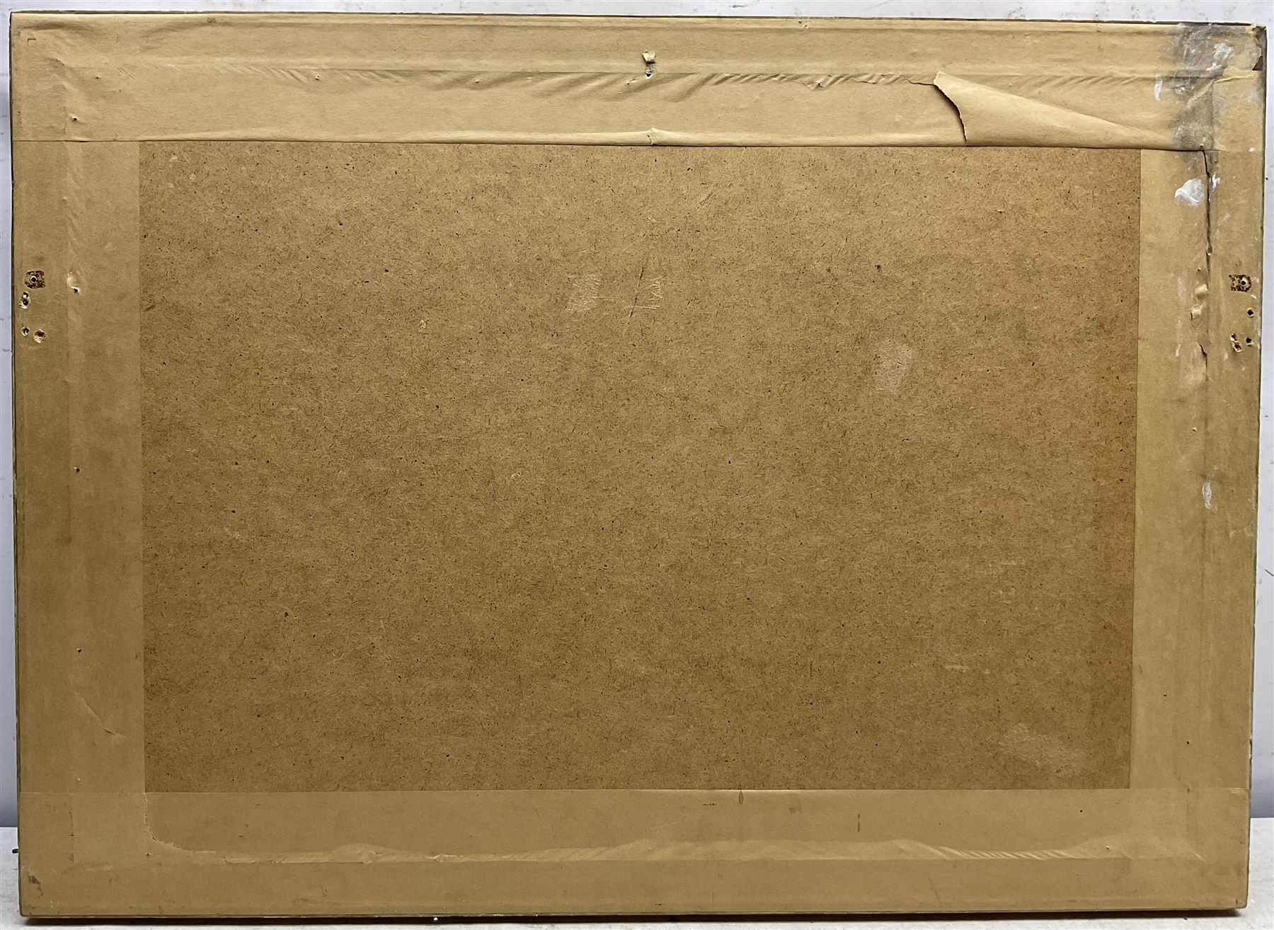 Frank Henry Mason (Staithes Group 1875-1965): 'The Fishing Moon', oil on board signed, titled on the mount 24cm x 46cm