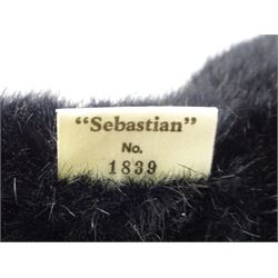 Steiff Replica 1903 Classic teddy bear, the golden mohair body with press squeaker and card tag No.000201 H21