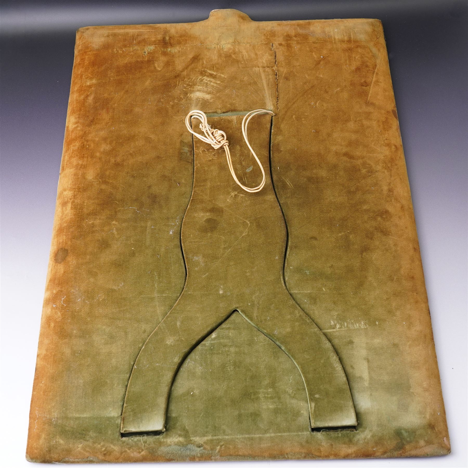 Late Victorian silver mounted dressing table mirror, the frame decorated with scrolls and oval cartouche initialled 'C', bevelled plate on an easel stand 57cm x 38cm London 1899 Maker Charles Henry Dumenil 