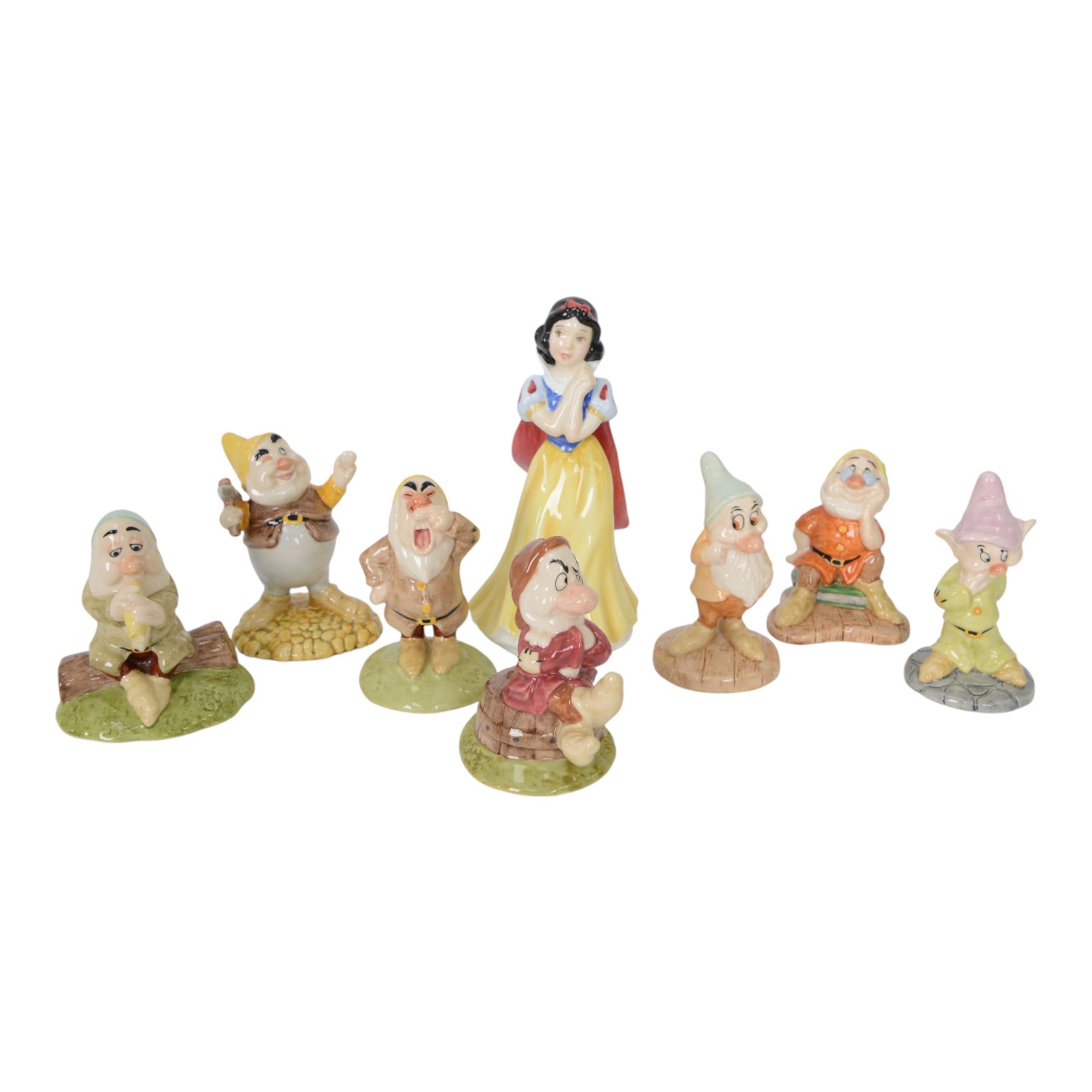 Royal Doulton Snow White and the Seven Dwarfs, all with boxes 