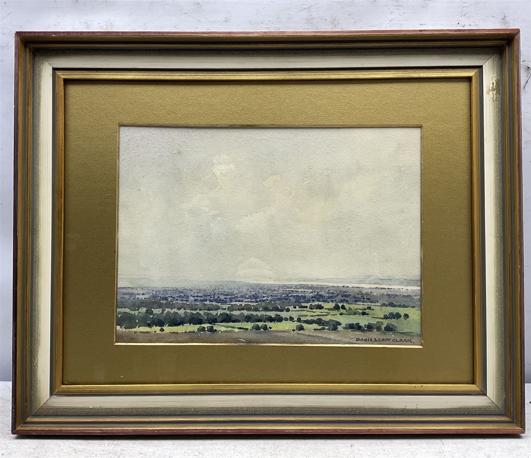 Dennis Scott Clark (British 1920-?): 'The Severn Valley', watercolour signed, titled verso 24cm x 33cm