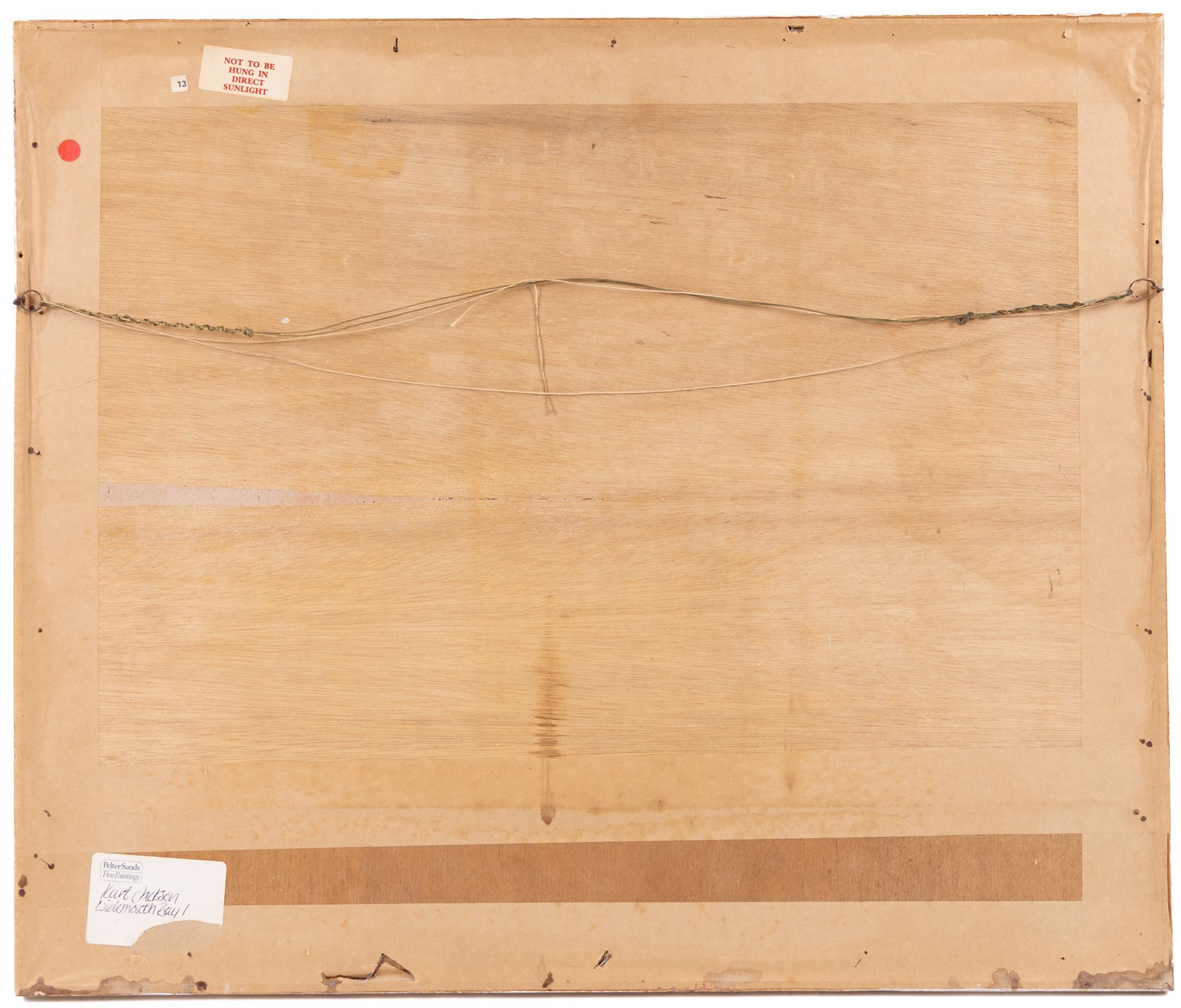 Kurt Jackson (British 1961-): 'Widemouth Bay I', mixed media signed and dated May '88, titled on label verso 35cm x 46cm 
Provenance: with Pelter Sands Fine Paintings, label verso